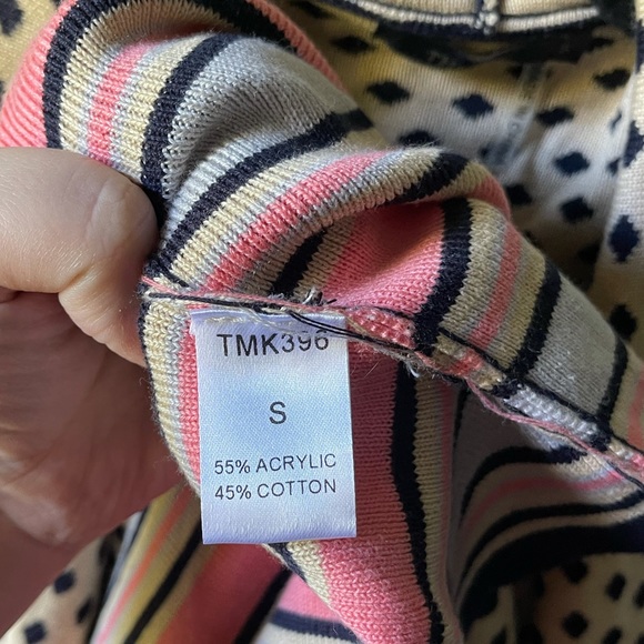 Anthropologie THML casual open front cardigan polka dot print - Picture 4 of 6